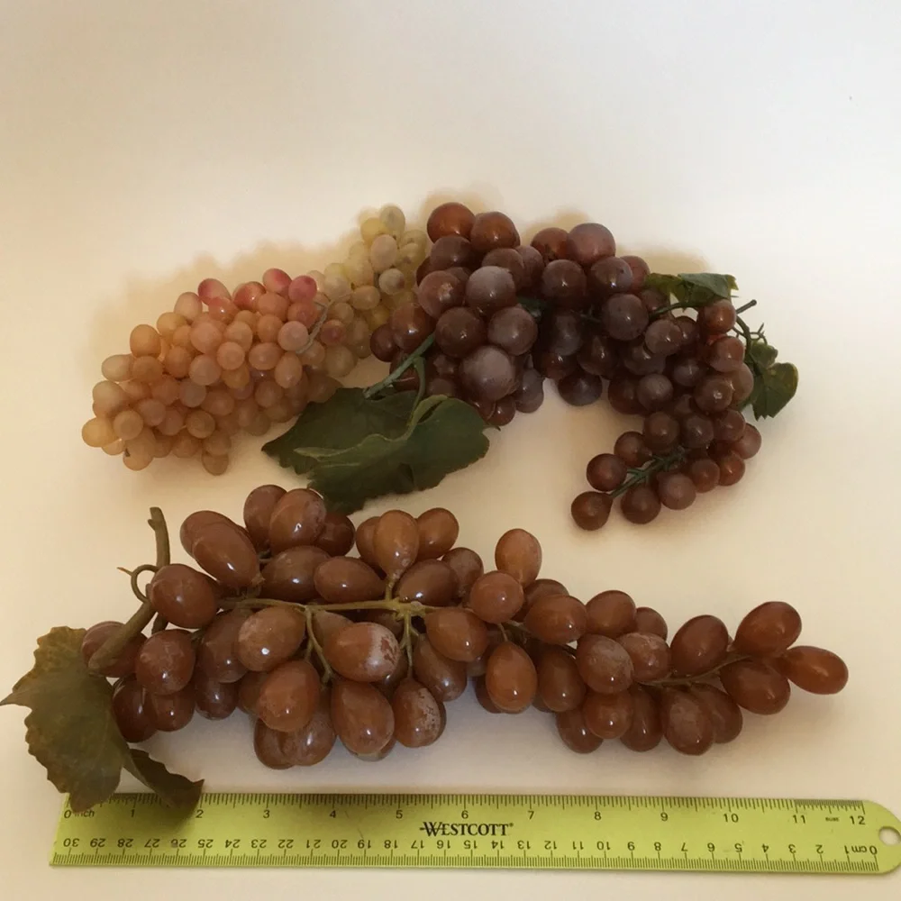 Lot #1–Three Bunches of Decorative grapes